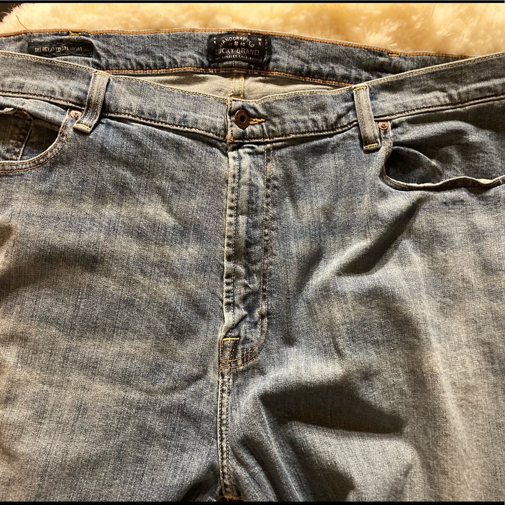 LUCKY BRAND Men’s Relaxed Straight Jeans 46x31